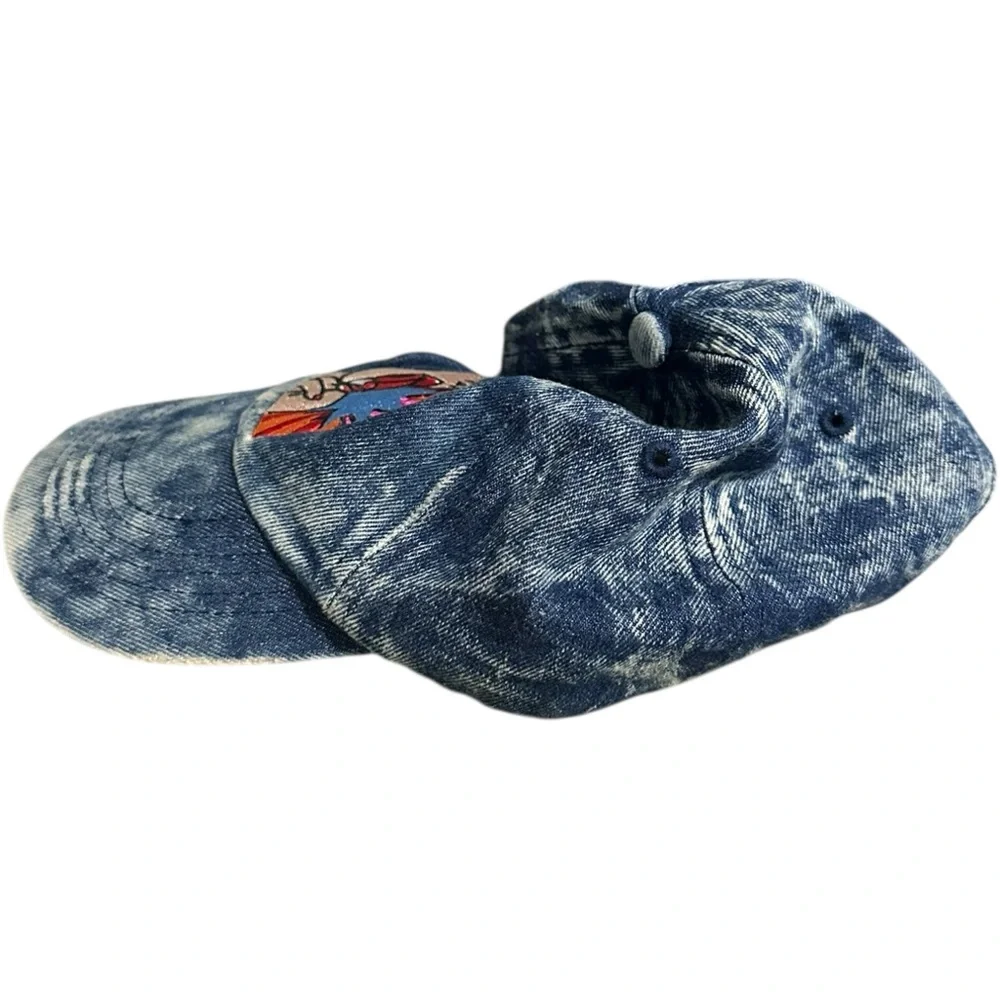 Black Keys Tie Dye Pokry Hat Blue Denim One Size